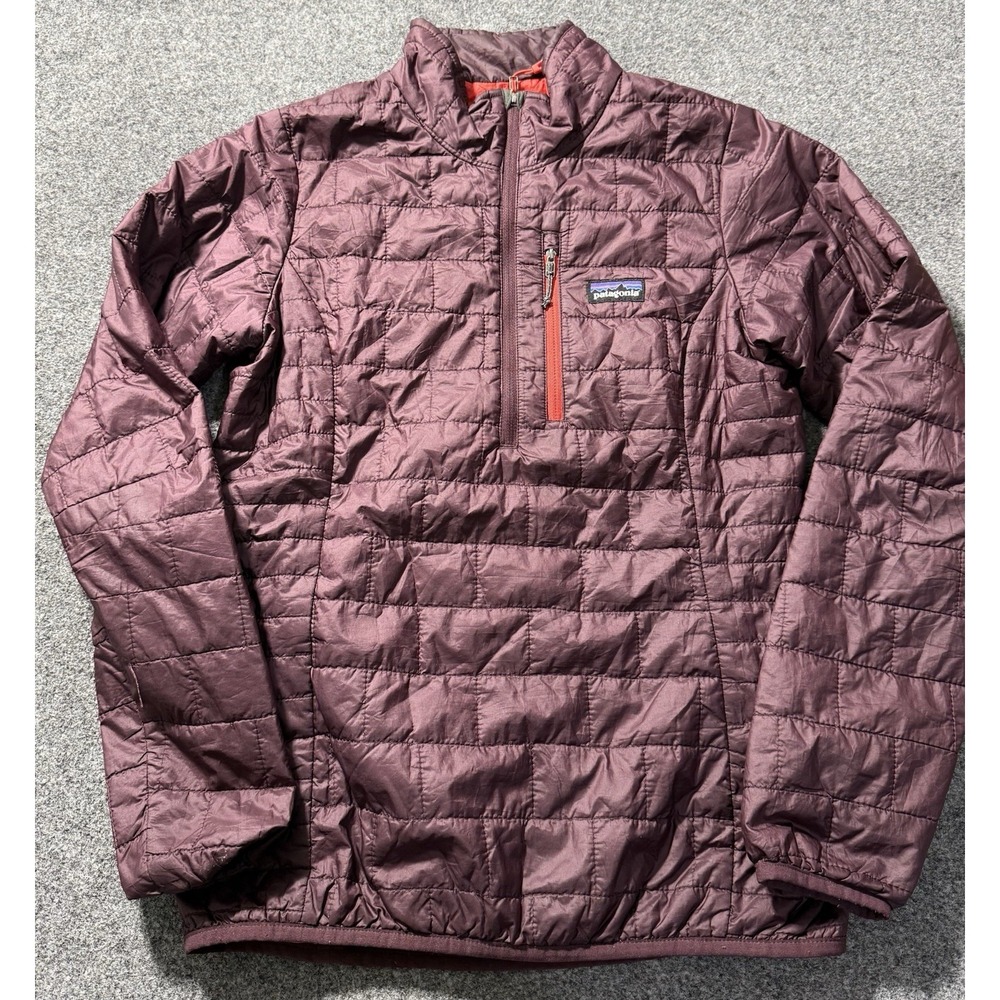 Patagonia Nano Puff Pullover Half Zip Jacket Purple‎ 84026 Women's XS